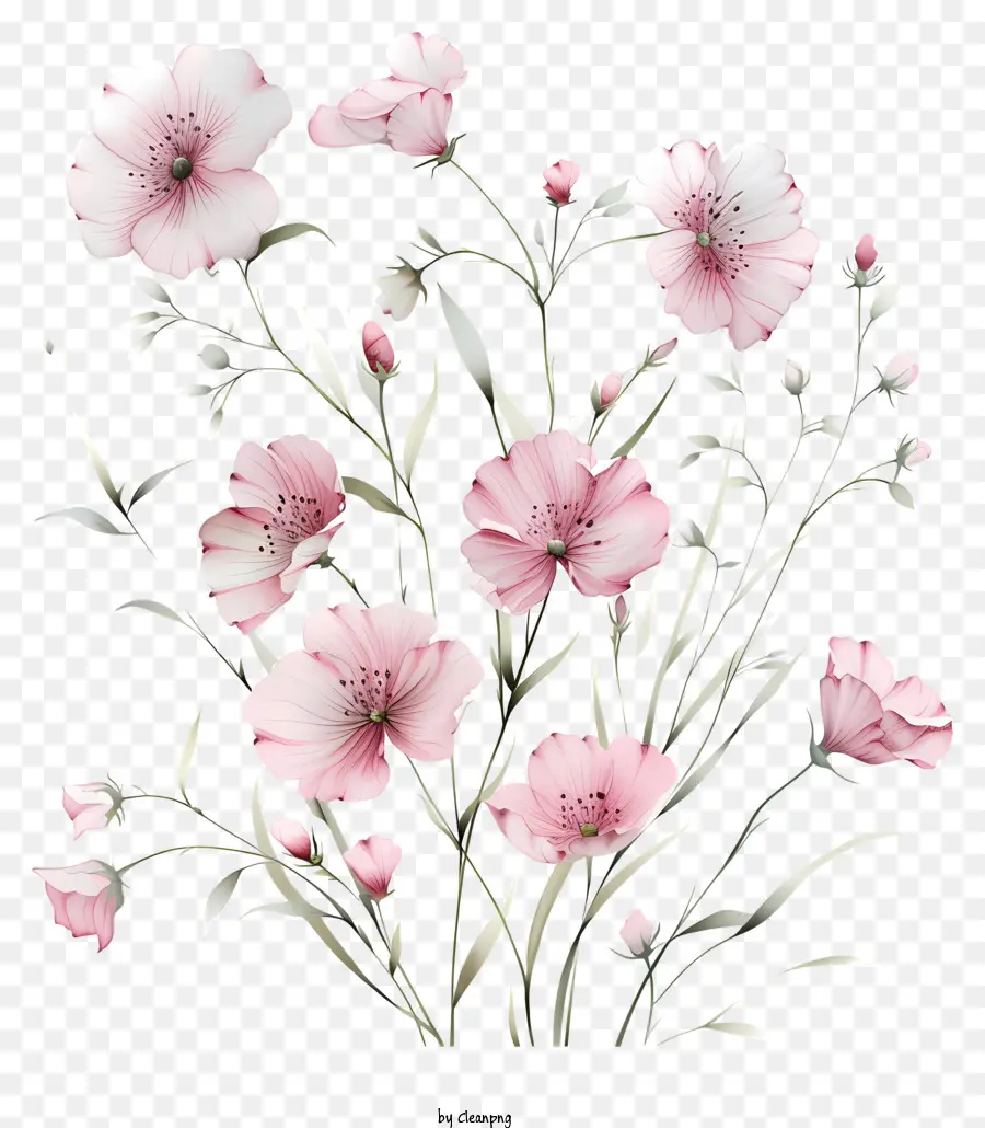 Blumen，Flores Cor De Rosa PNG