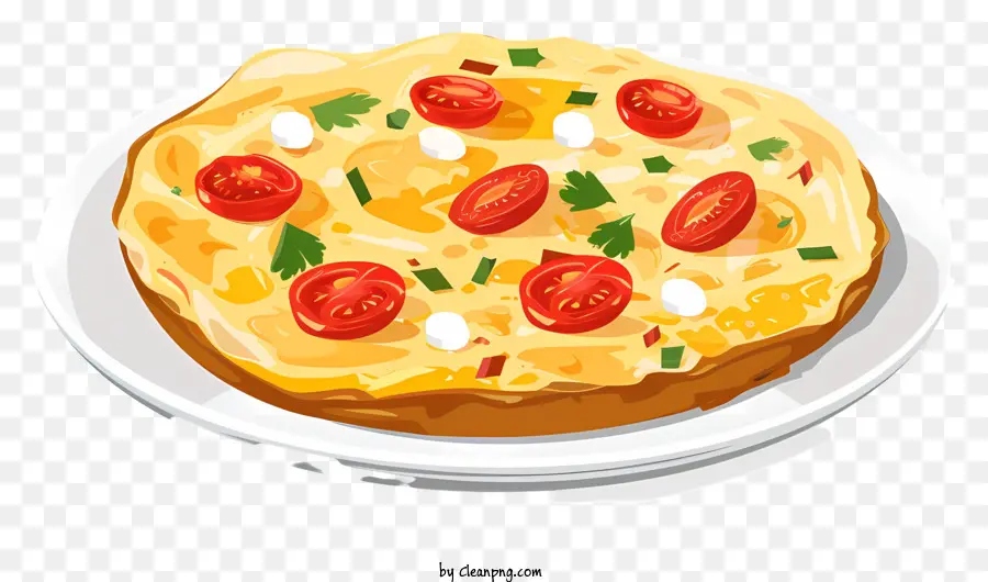 Omelete Espanhol，Pizza Margherita PNG