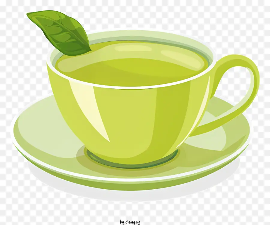 O Chá Verde，Xícara De Chá De PNG
