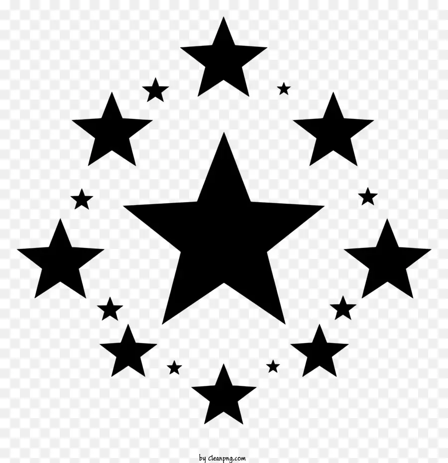Preto Estrelas，Estrelas PNG