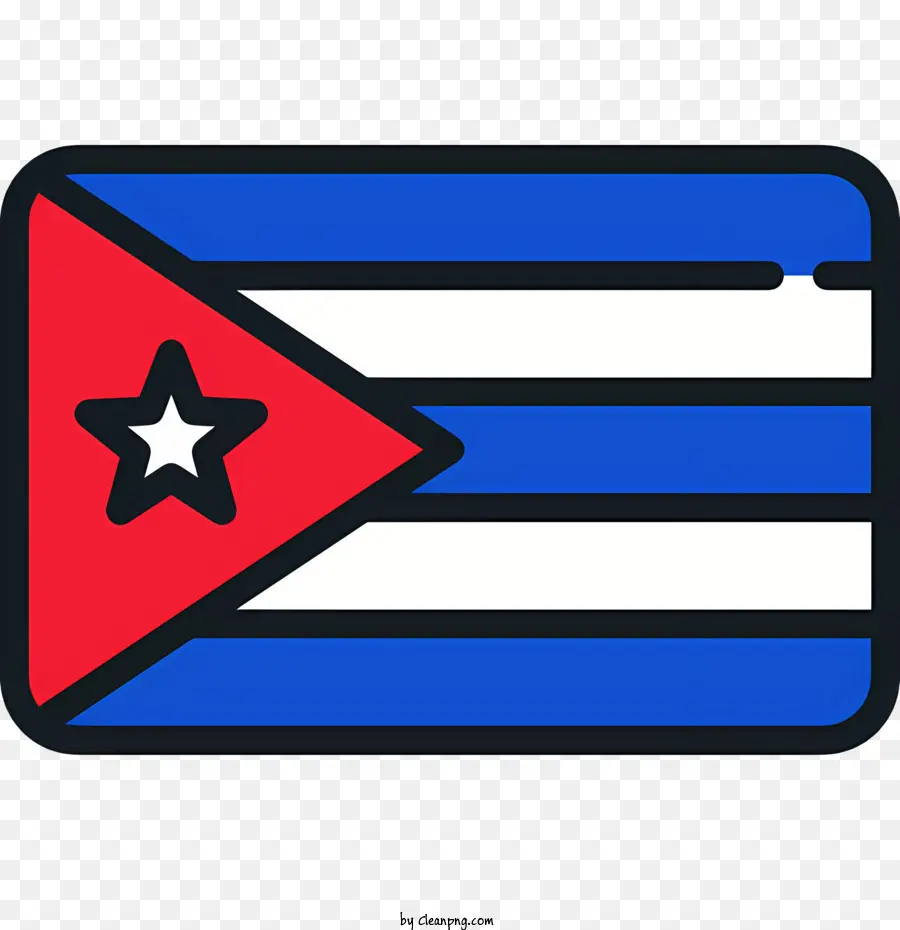 Cuba Flag，Bandeira De Cuba PNG