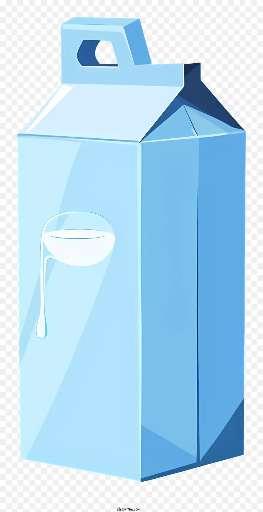 Milk Carton，Caixa De Caixa Azul PNG