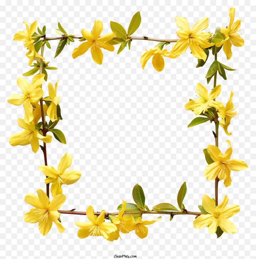 Flor Forsythia，Flor De Primavera PNG