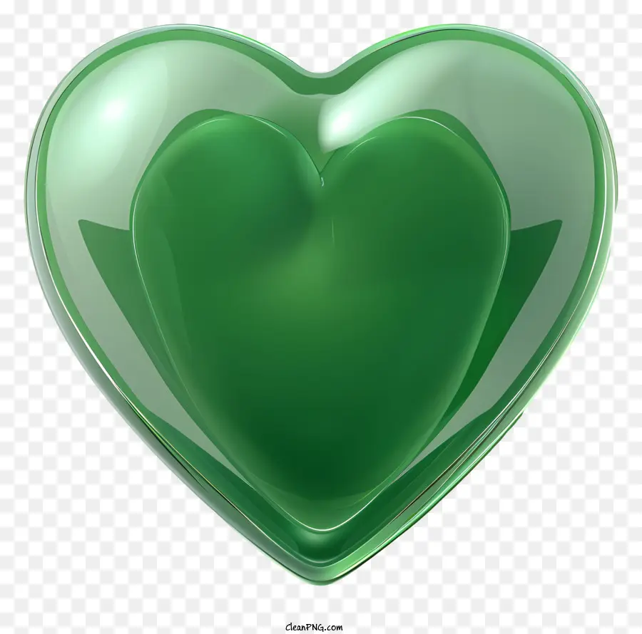 Coração Verde，Coração De Vidro PNG