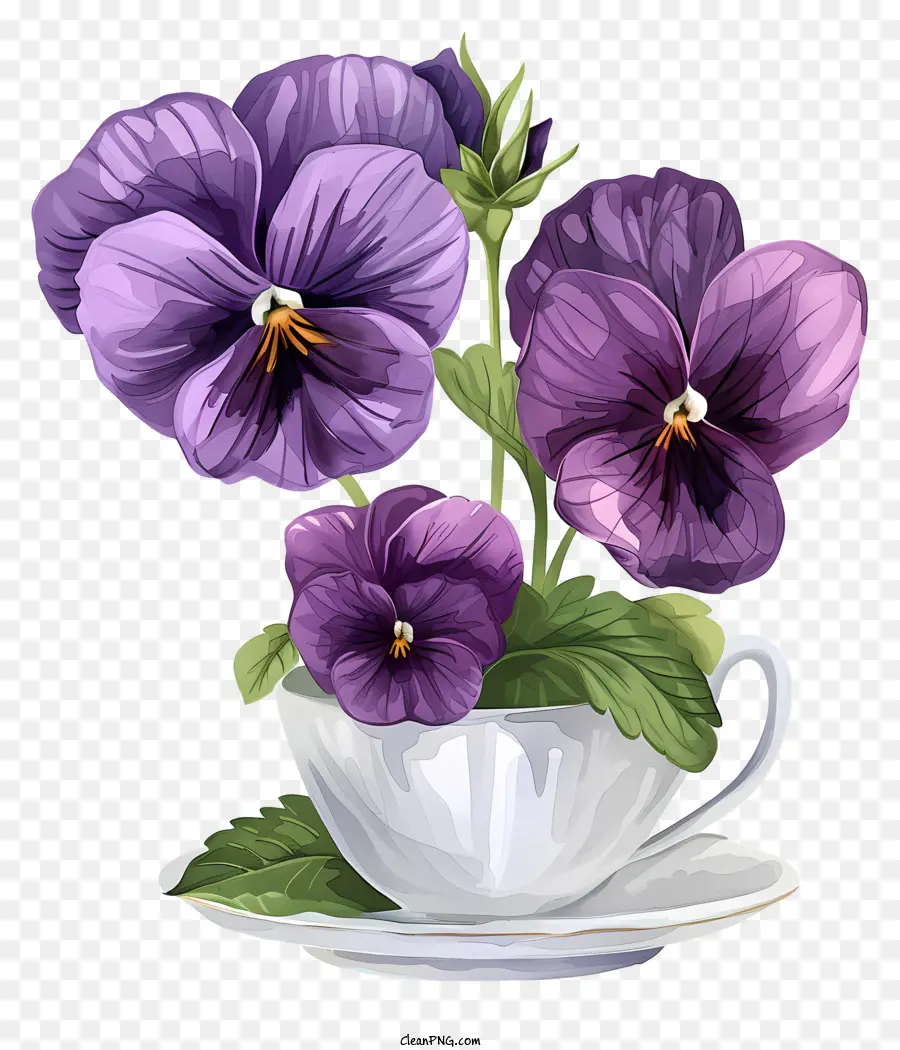 Pansy Flor，Amores Corpos Roxos PNG