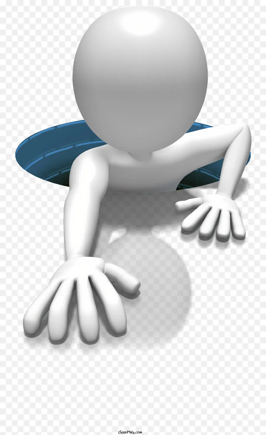 Boneco Palito，Escalada Figura 3d PNG