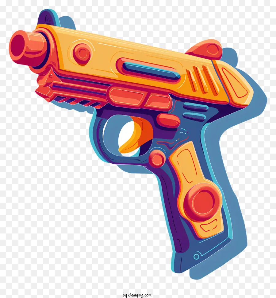 Pistola De água，Arma De Brinquedo Colorida PNG