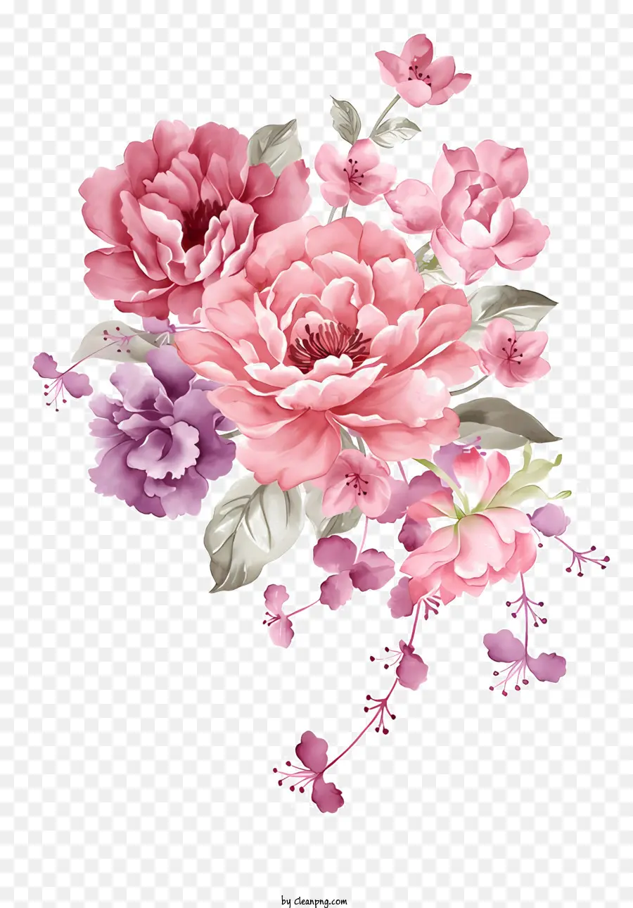 Flores，Flores Cor De Rosa PNG