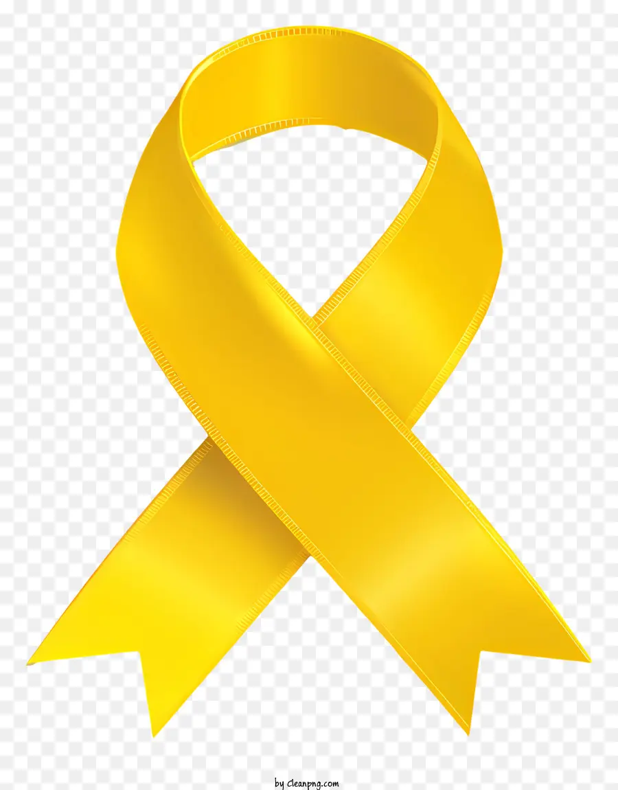 Fita De Conscientização Do Câncer，Fita Amarela PNG