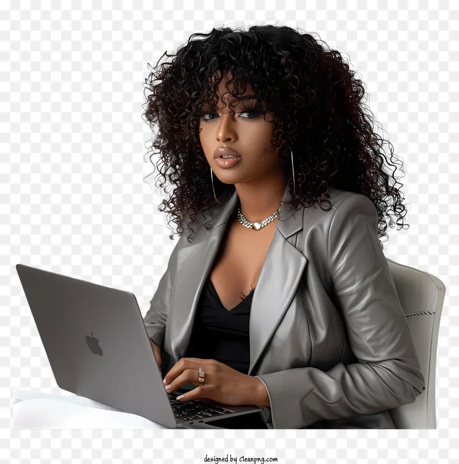 Mulher De Negócios，Computador Portátil PNG