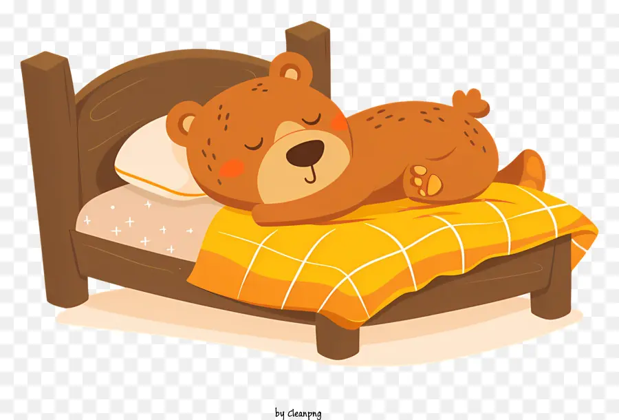 Urso Dormindo，Urso Bonito PNG