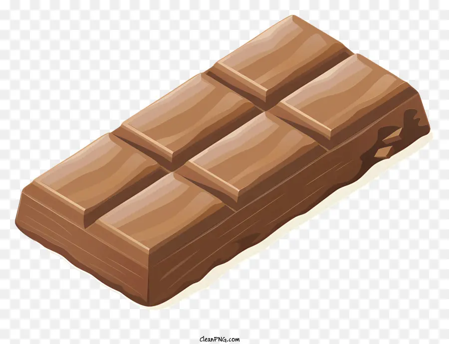 Barra De Chocolate，Marrom Chocolate PNG