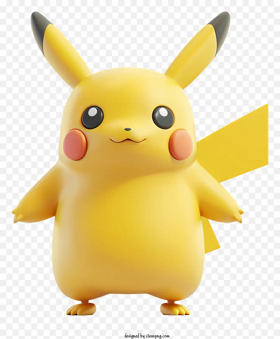 Pikachu 3d，Pikachu Amarelo PNG