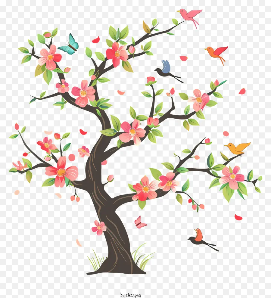 Primavera，Flor De Cereja árvore PNG