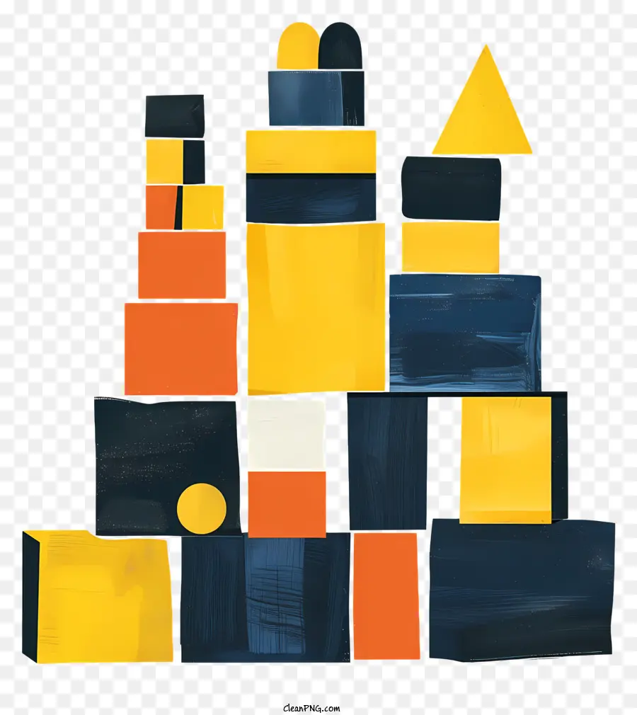 Blocos De Construção，Edifício Abstrato PNG