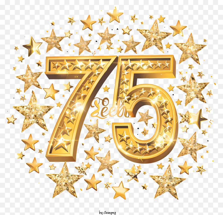 Número 75 Art，75 Anos PNG