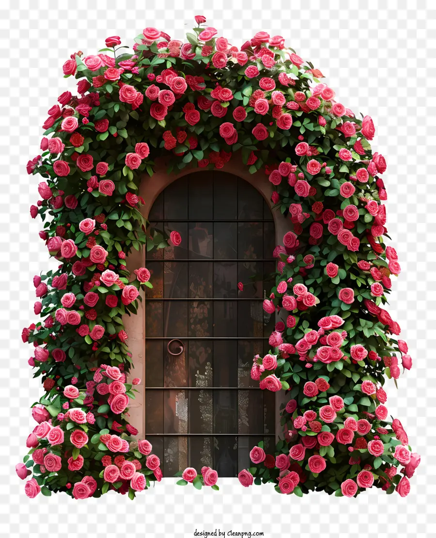 Porta De Flor Da Primavera，Flores Cor De Rosa PNG