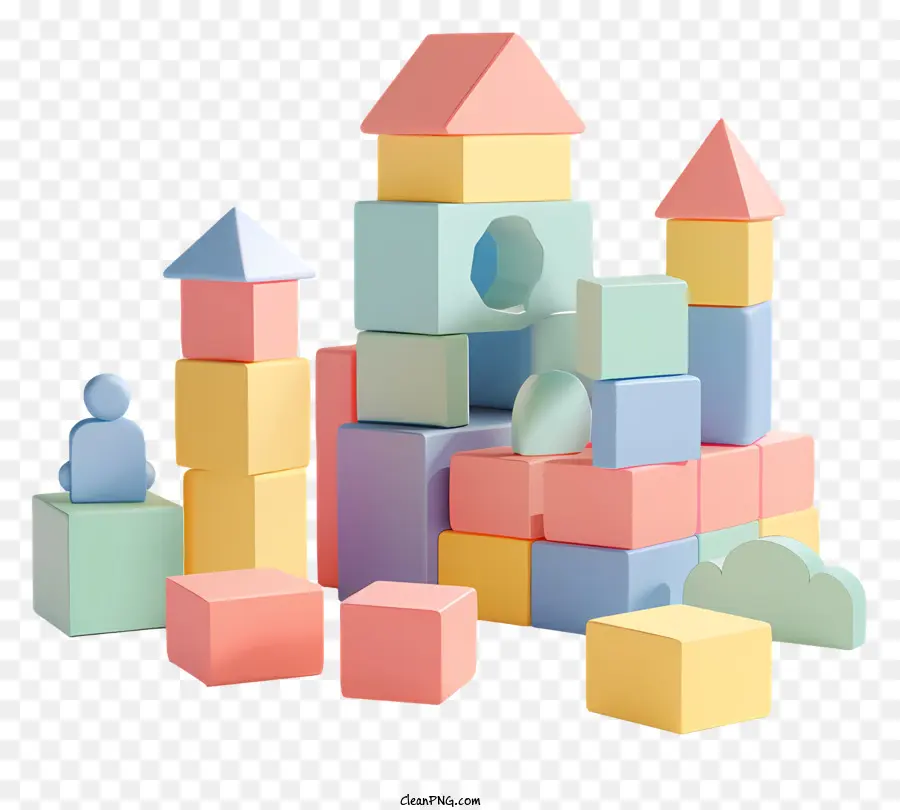 Blocos De Construção，Blocos De Brinquedo PNG