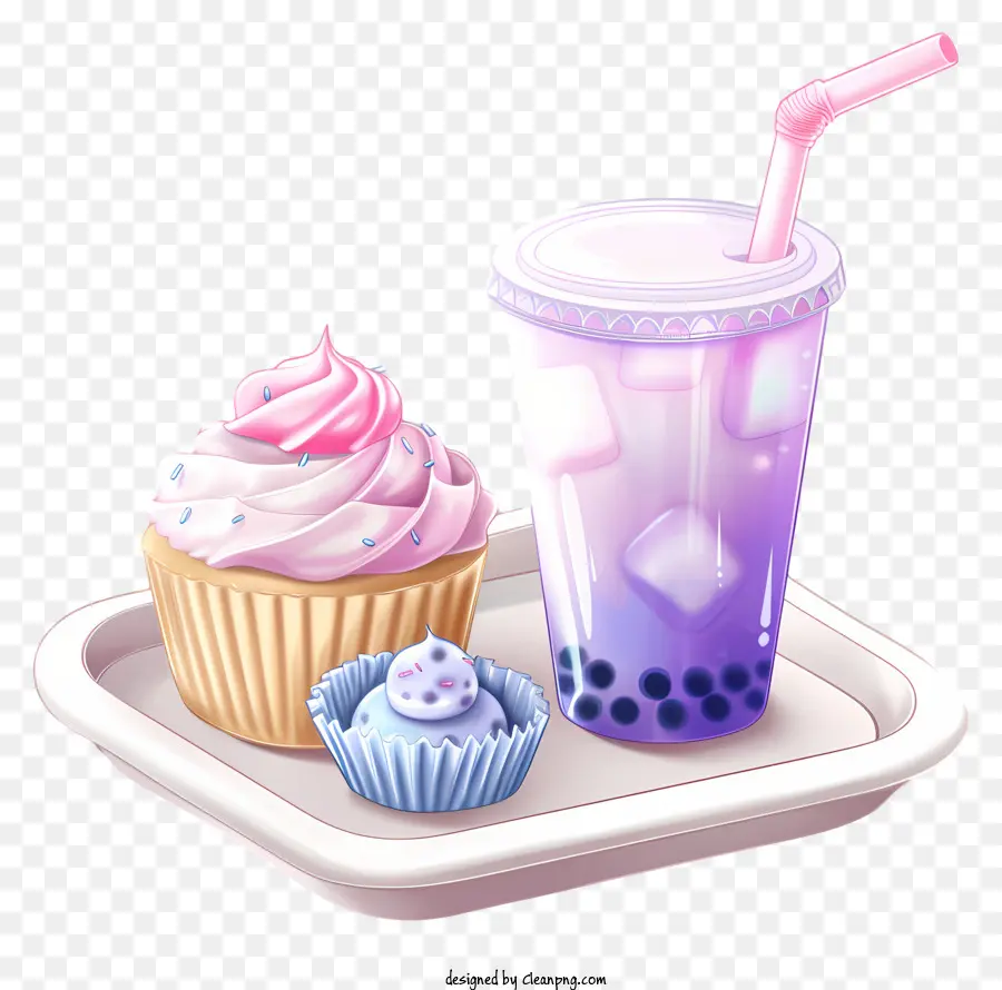 Chá De Bolha E Muffin，Cupcakes PNG