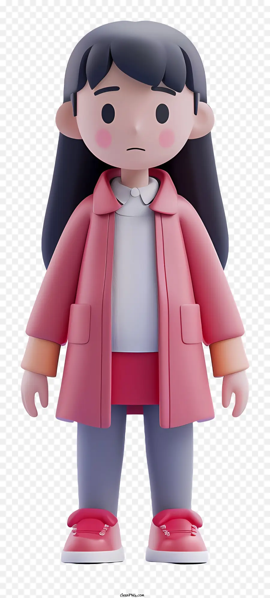 Garota De Pé，Personagem De Anime PNG