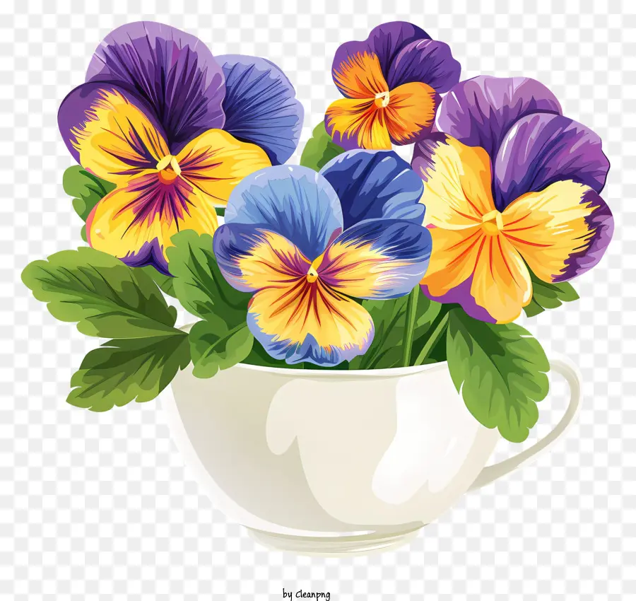 Pansy Flor，Amores Perfeitos PNG