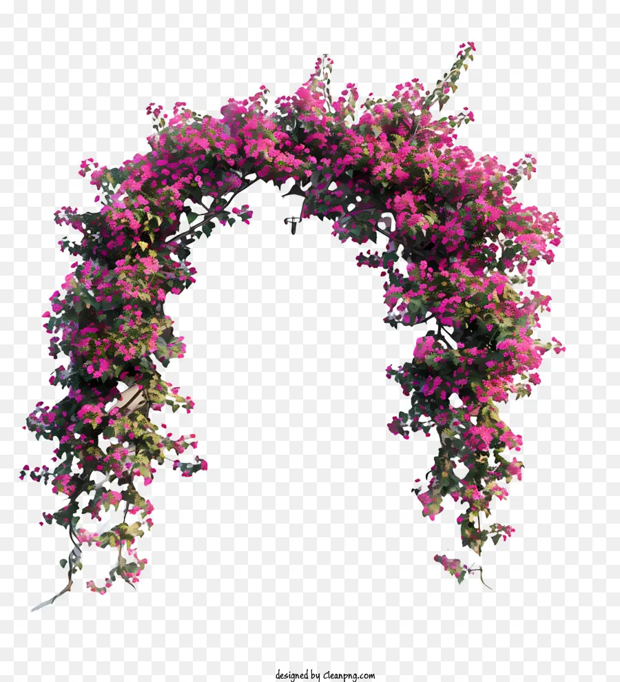 Porta De Flor De Primavera，Arco De Flores PNG