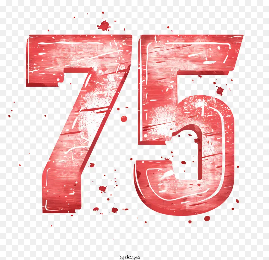 Arte Número 75，Número 75 PNG