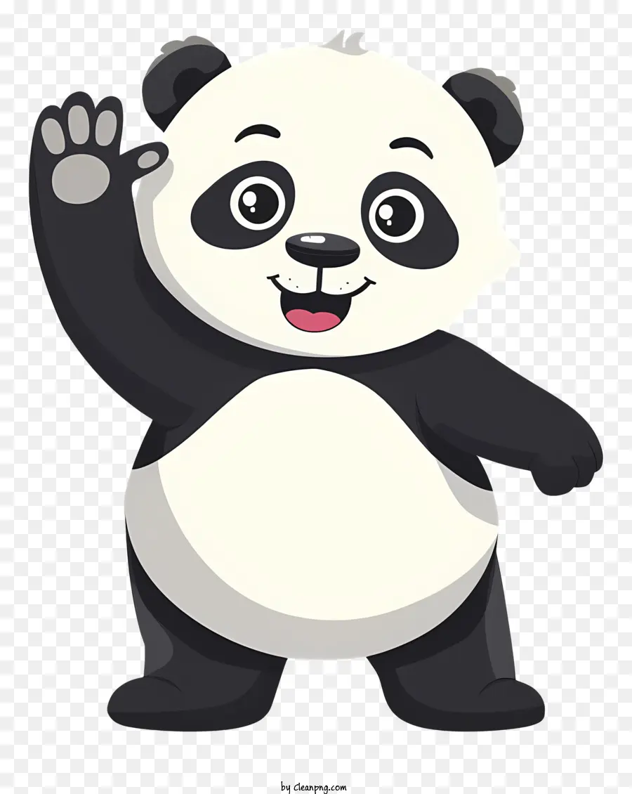 Panda Balançando A Pata，Panda PNG