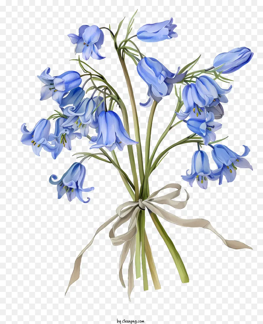 Flor De Bluebell，Flor De Primavera PNG