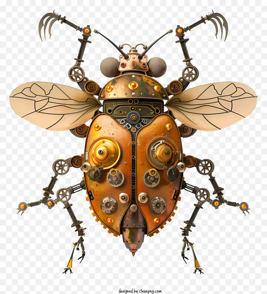 Steampunk，Bug Mecânico PNG