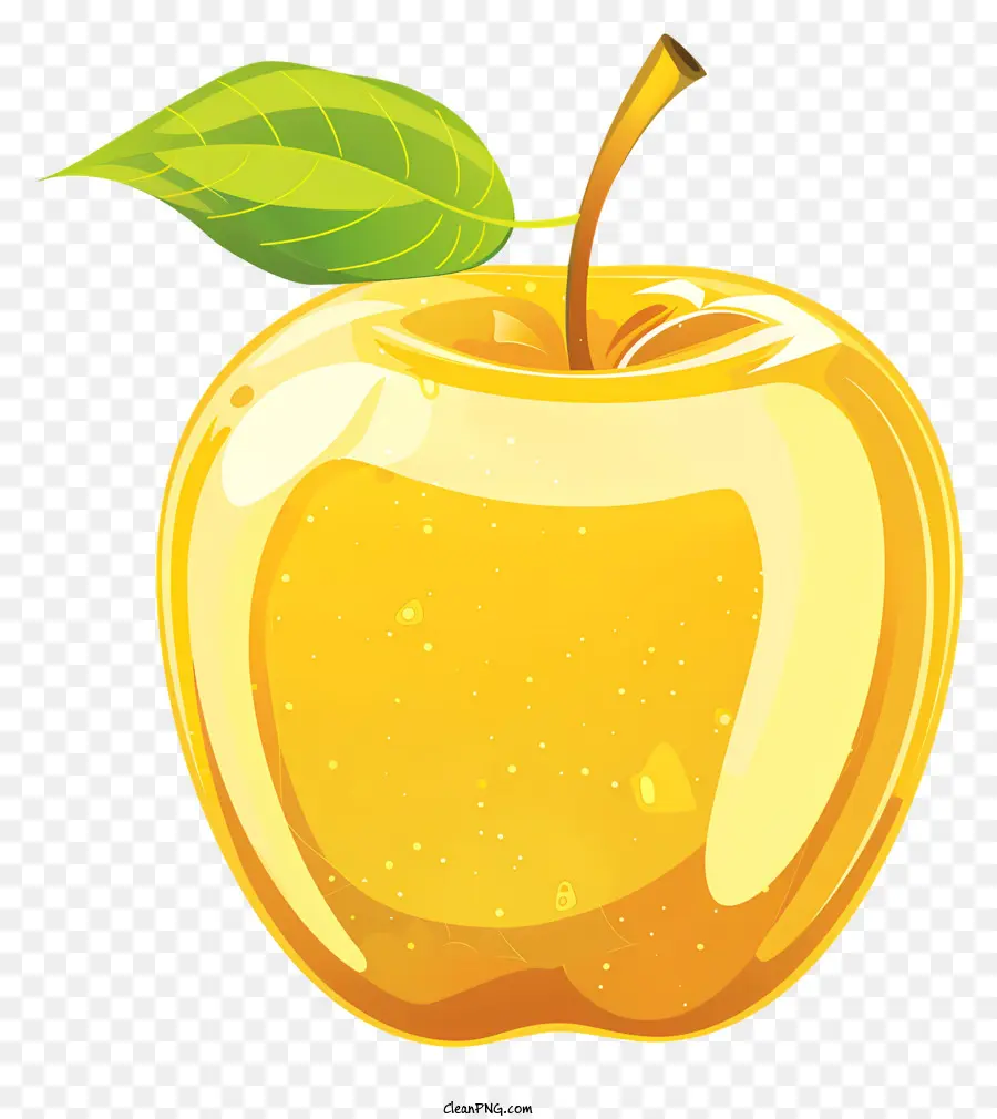 Golden Apple，Amarelo Apple PNG