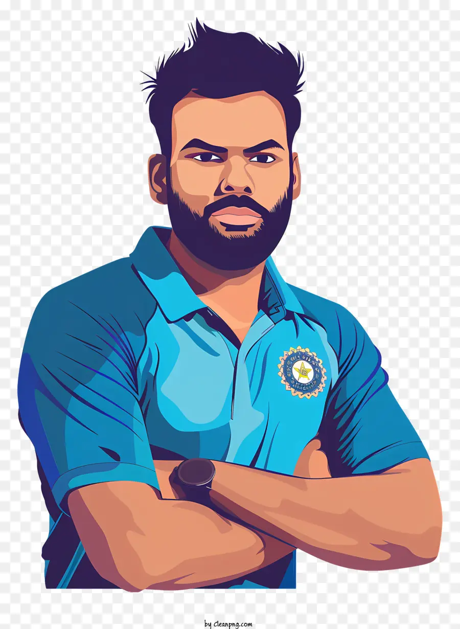 Rohit Sharma，Jogador De Críquete Indiano PNG