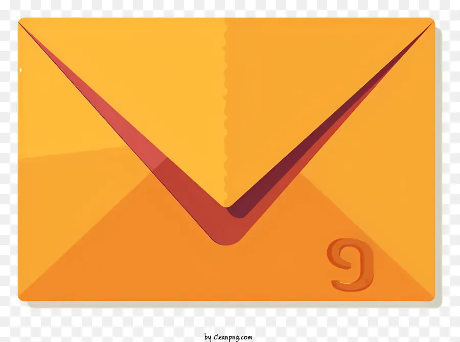 Envelope，Laranja Envelope PNG