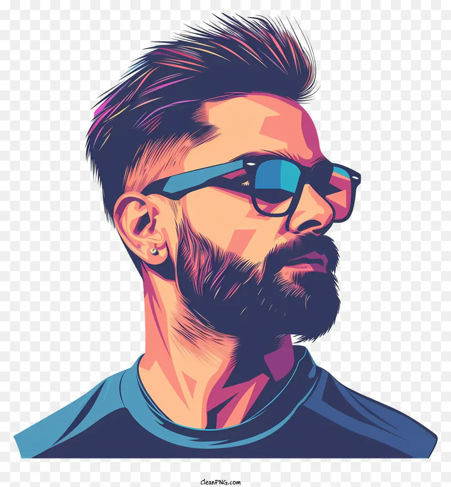 Virat Kohli，Homem Com Barba PNG