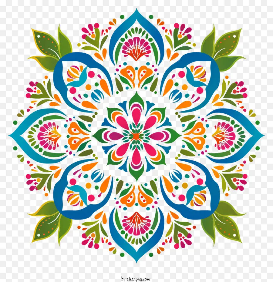 Rangoli，Design Floral PNG