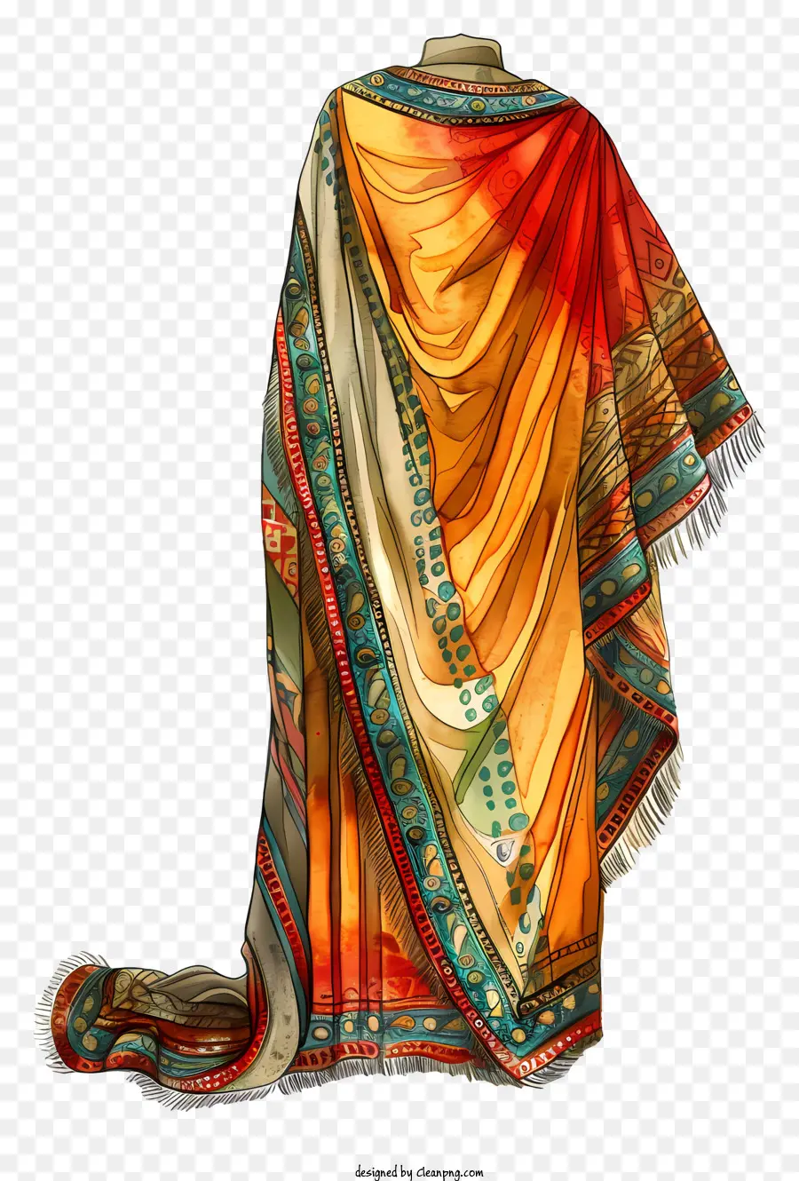 Sari Indiano，Vestido Tradicional PNG