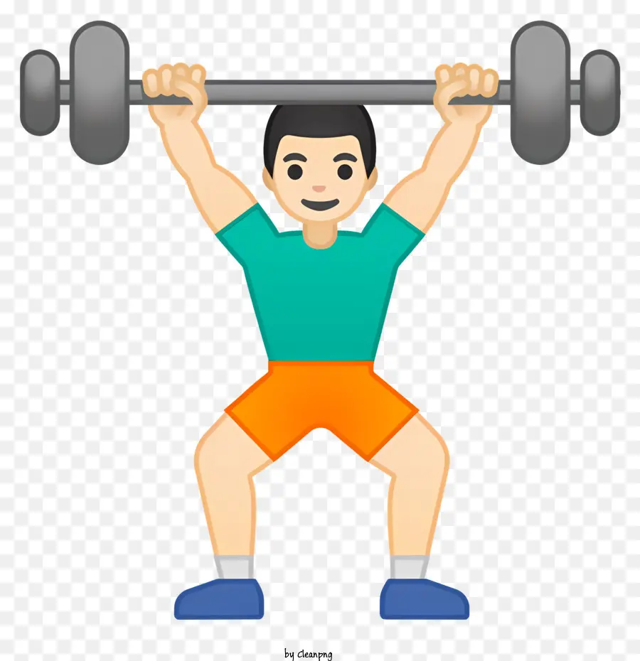 Emoji，Barbell Press PNG