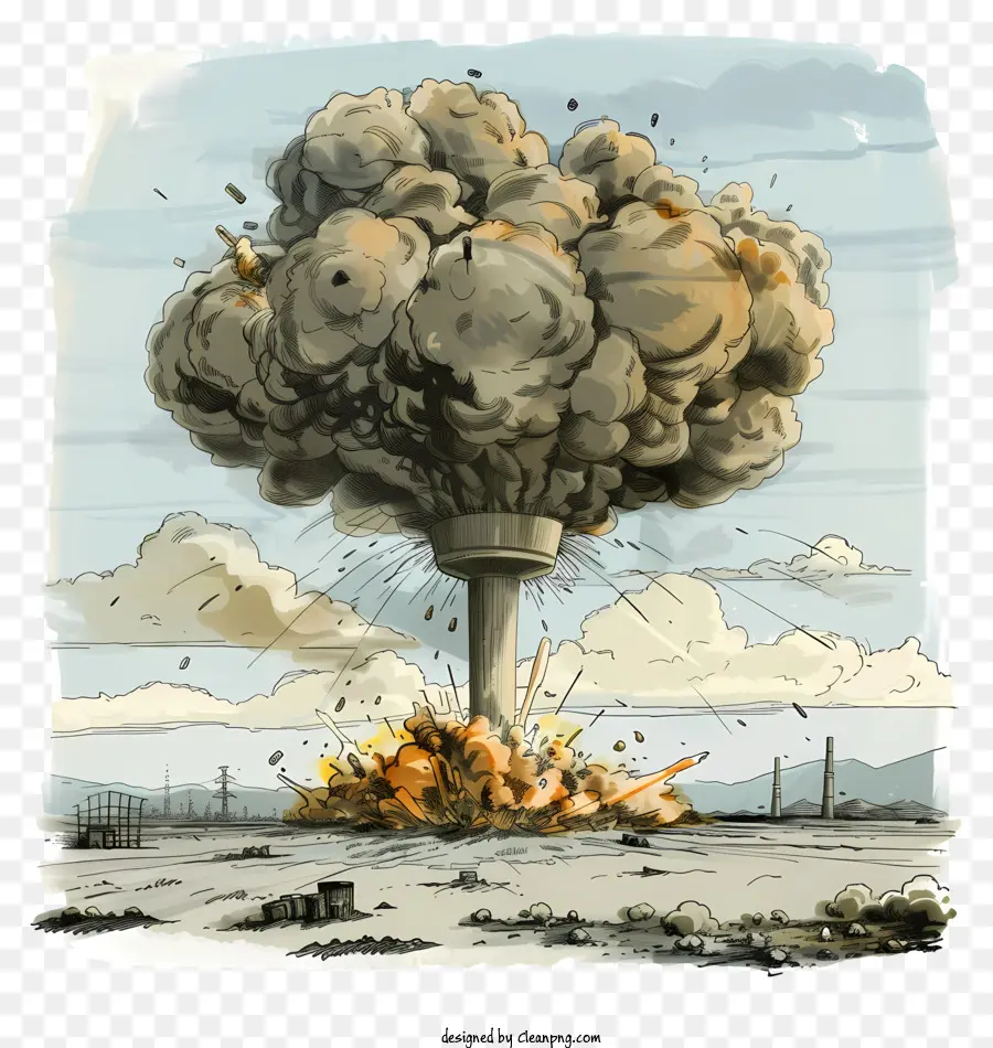 Explosão Do Nuke，Explosão Nuclear PNG