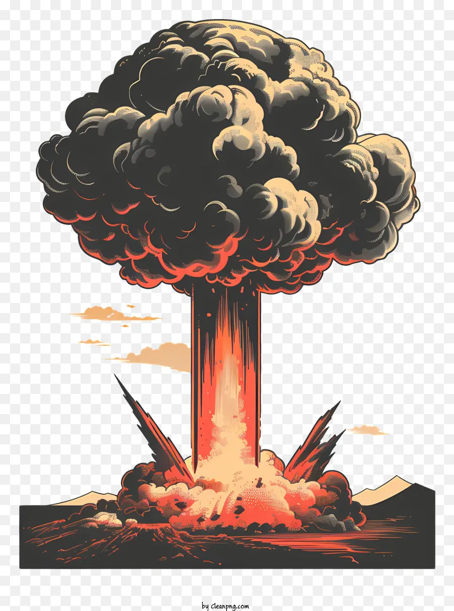 Explosão Do Nuke，Erupção Vulcânica PNG