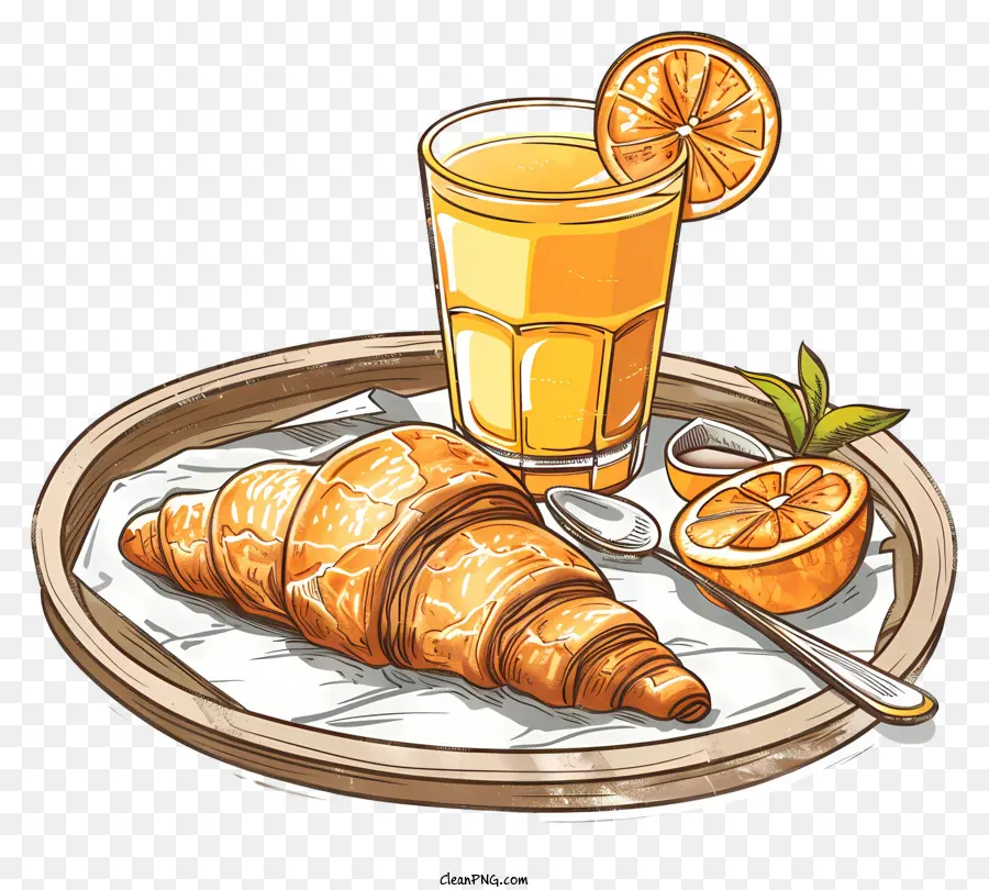 Pequeno Almoço，Croissants PNG