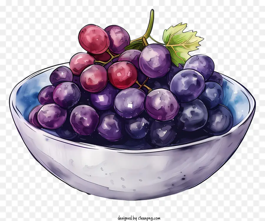 Tigela De Uvas，Tigela De Uvas Vermelhas PNG