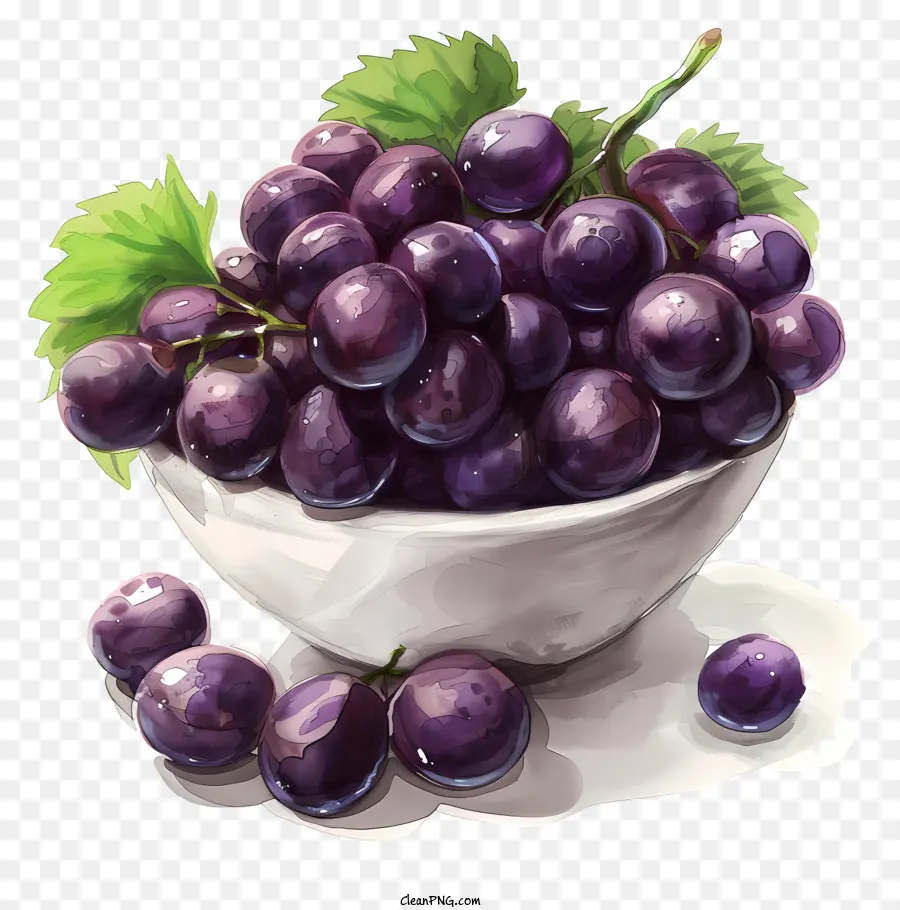 Tigela De Uvas，Uvas PNG