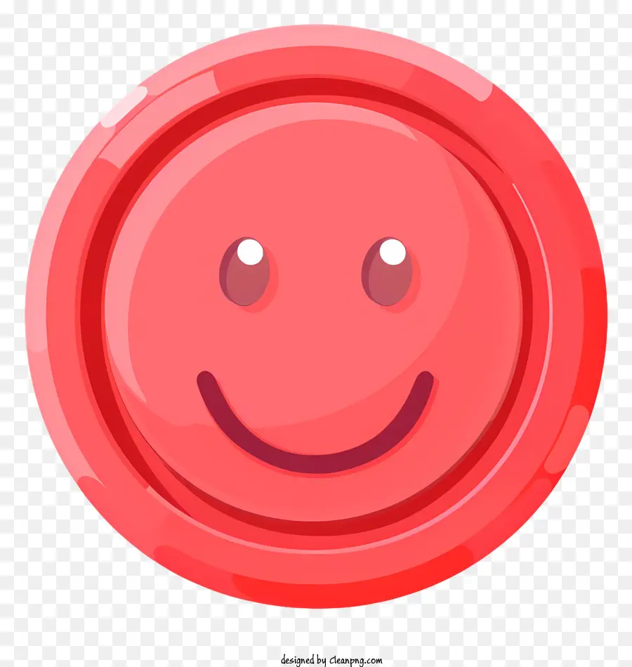 Smiley，Botão Vermelho PNG