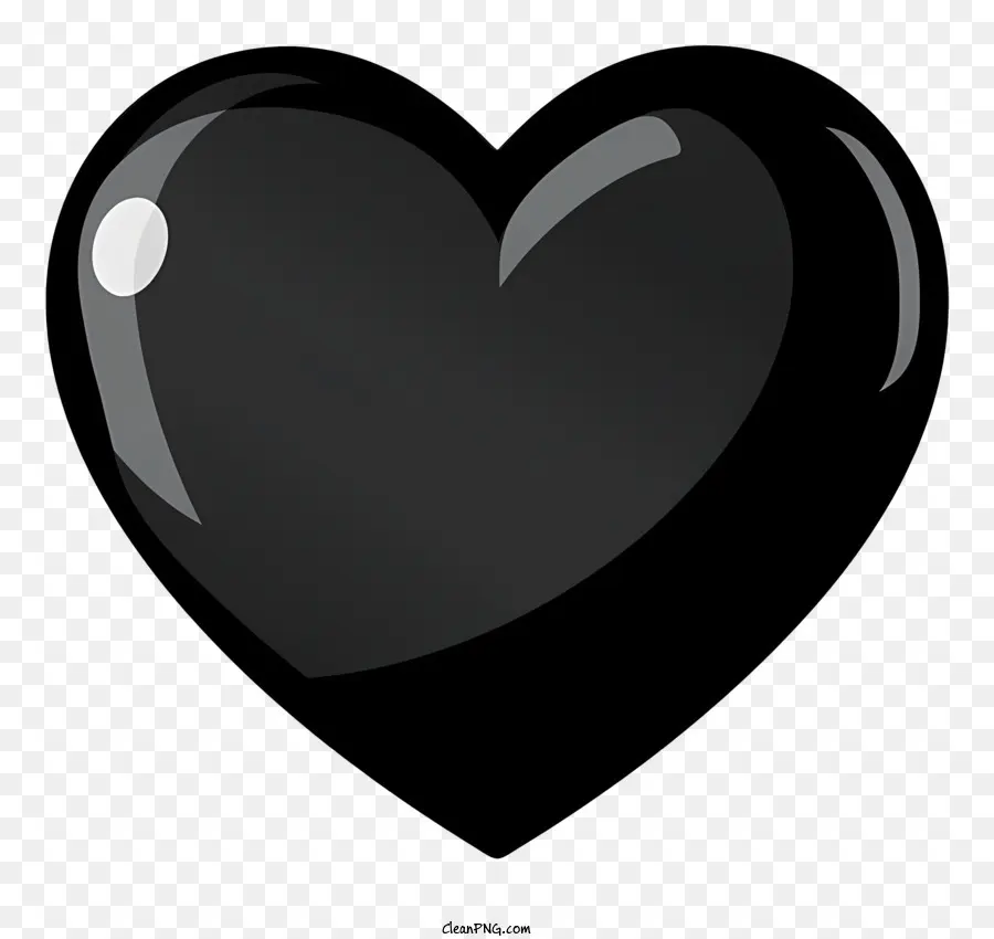 Coração Negro，Forma De Coração PNG