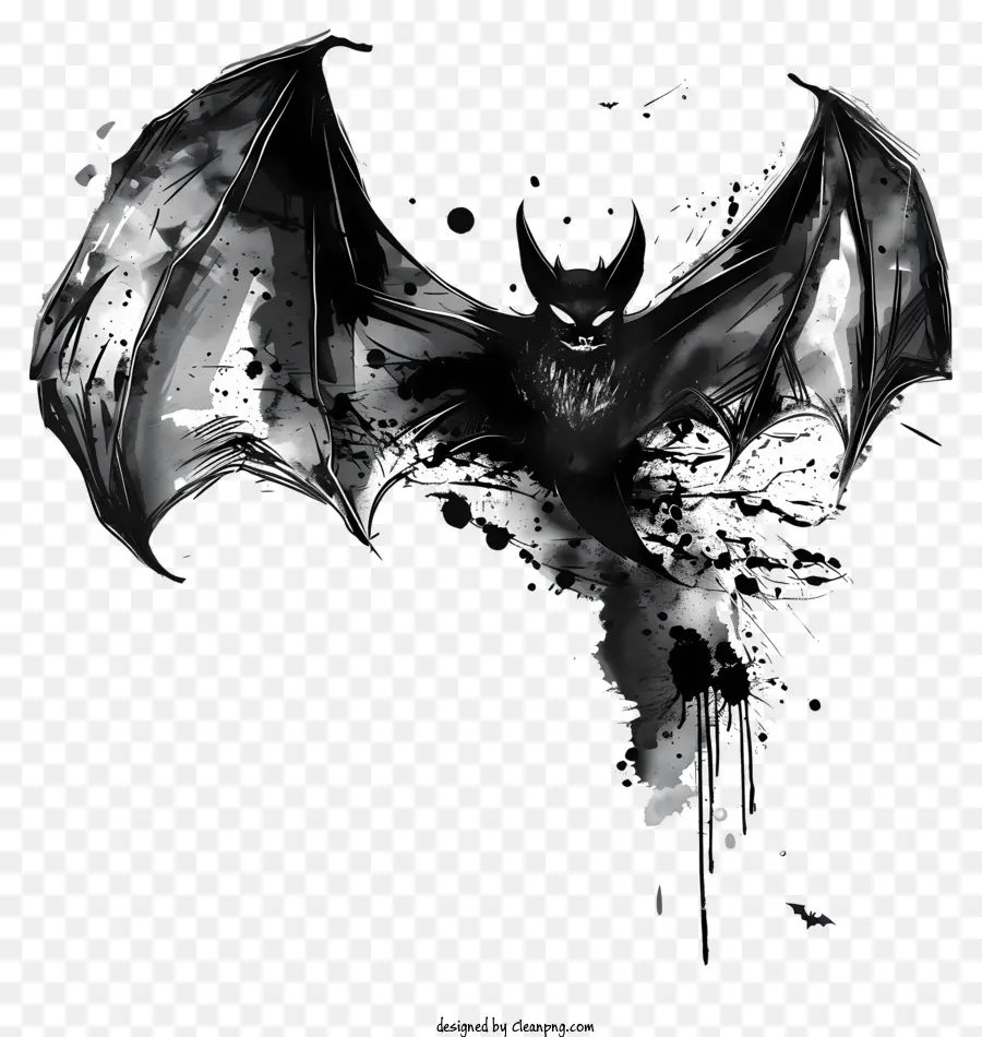 Bat，Preto E Branco PNG