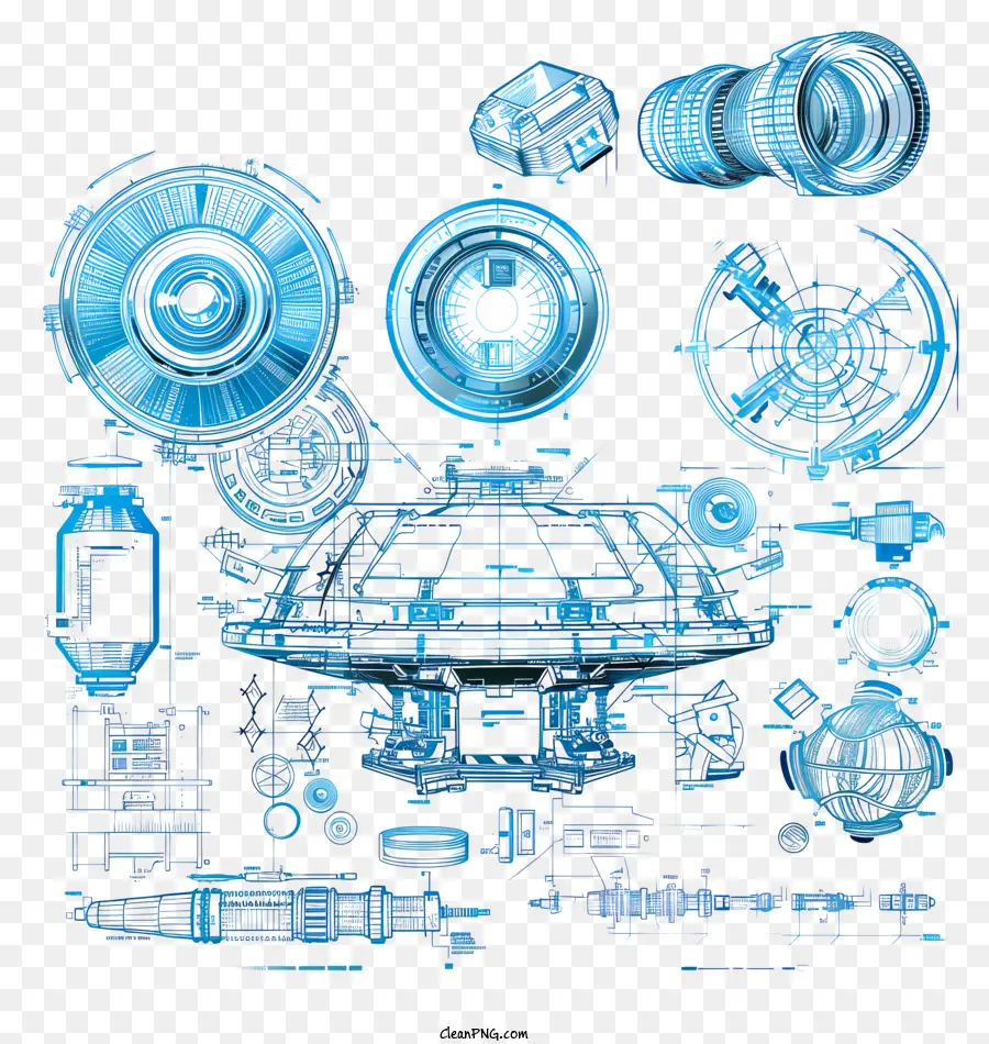 Blueprint，Nave Espacial PNG