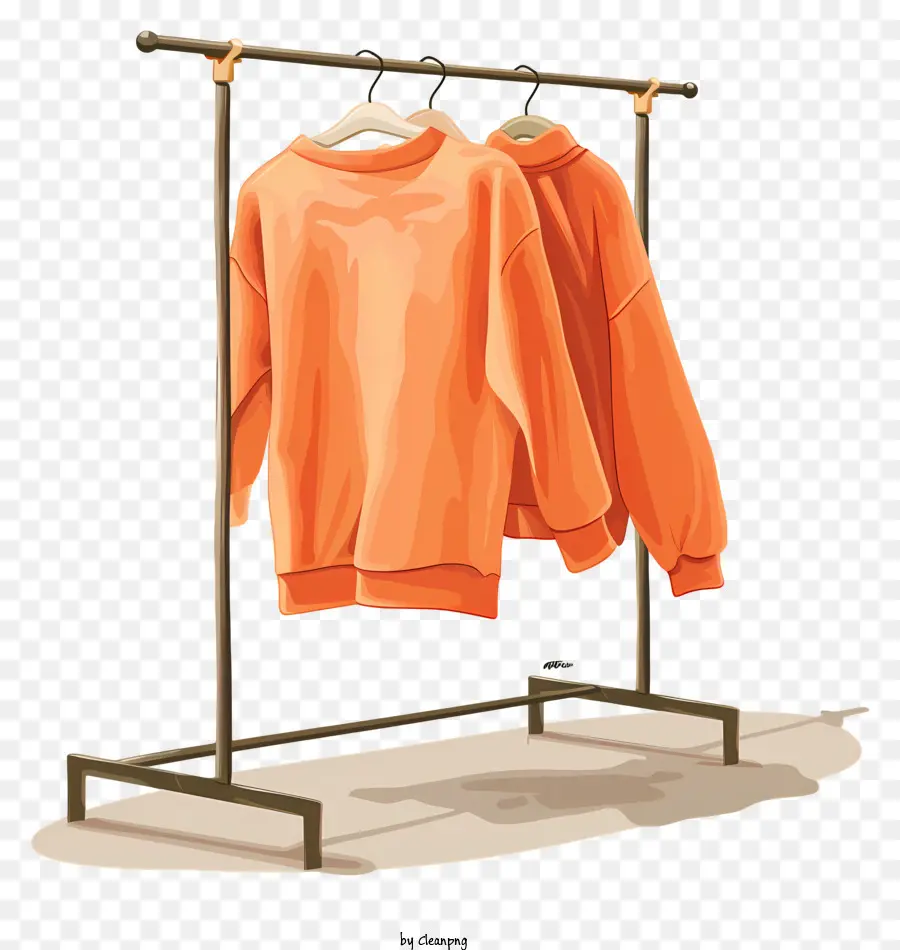 Rack De Roupas，Moletom Laranja PNG