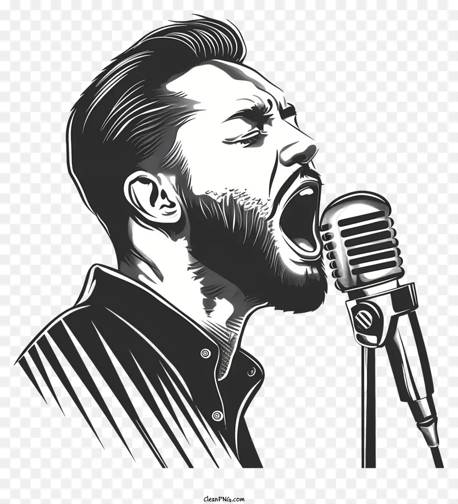 Homem Cantando，Singer PNG