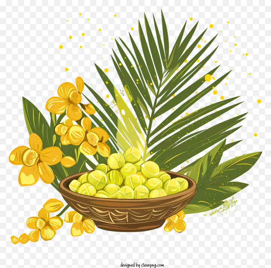 Vis Taihu，Flores Amarelas PNG