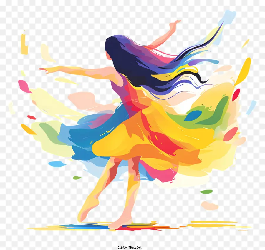 Dia Mundial Da Dança，Pintura Abstrata PNG